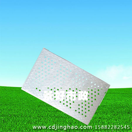 高分子廚房蓋板（圓孔板）300x500x20